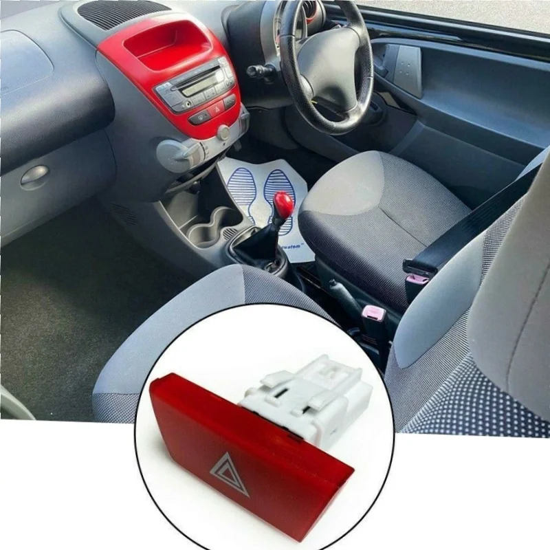 

1pcs For Citroen C1 Peugeot 107 Toyota Aygo 6490NG 6554KW Car Hazard Light Warning Switch Button Emergency Button Switch