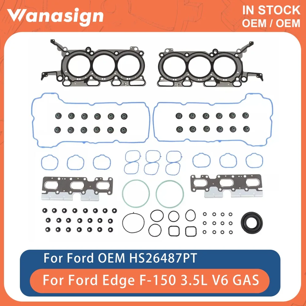 

Engine Full Head Gasket Set Fit 3.5 L For Ford Lincoln F-150 T35PDED 3.5L 24V V6 GAS 2015-2017 HS26487PT