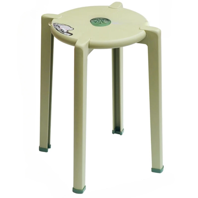 

Interior Portable Dining Stool Kitchen Plastic Design Stool Home Dressing Round Stackable Sgabello Pieghevole Room Furniture