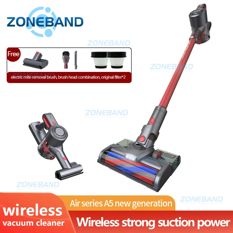 Cordless Upright Vacuum Cleaner Wet Dry 13500Pa Suction Powerfu Electric Mop Smart Home Appliance Dust Collector Floor Aspirator