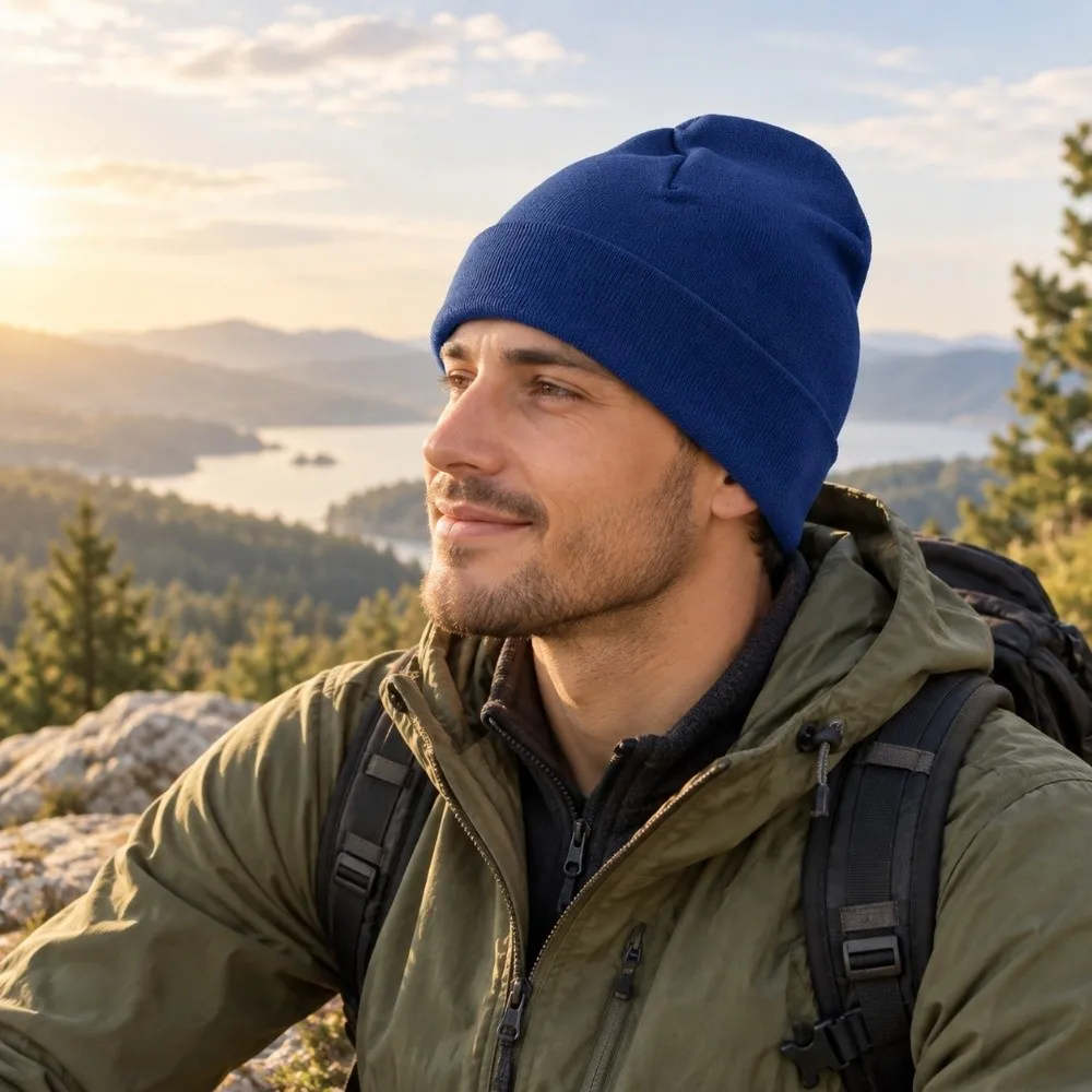 Unisex Autumn Winter Running Hats Knitted Warm Sport Skullcaps Sweat Absorption Quick Drying Beanie Hat Outdoor Sports