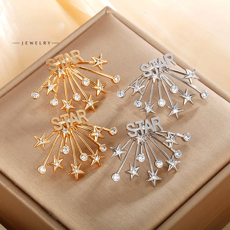 

Blooming Fireworks, Star Earrings, Jewelry For Women, Gifts For Girls