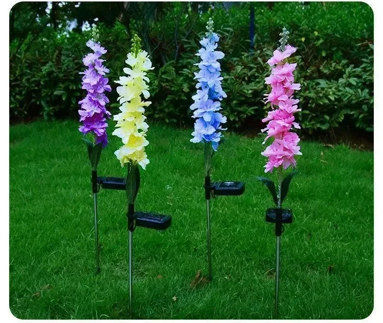 

1/2/4PCS Solar Light LED Violet Lawn Light Outdoor Waterproof Garden Courtyard Park Path Lamp Christmas Decorative Lighting