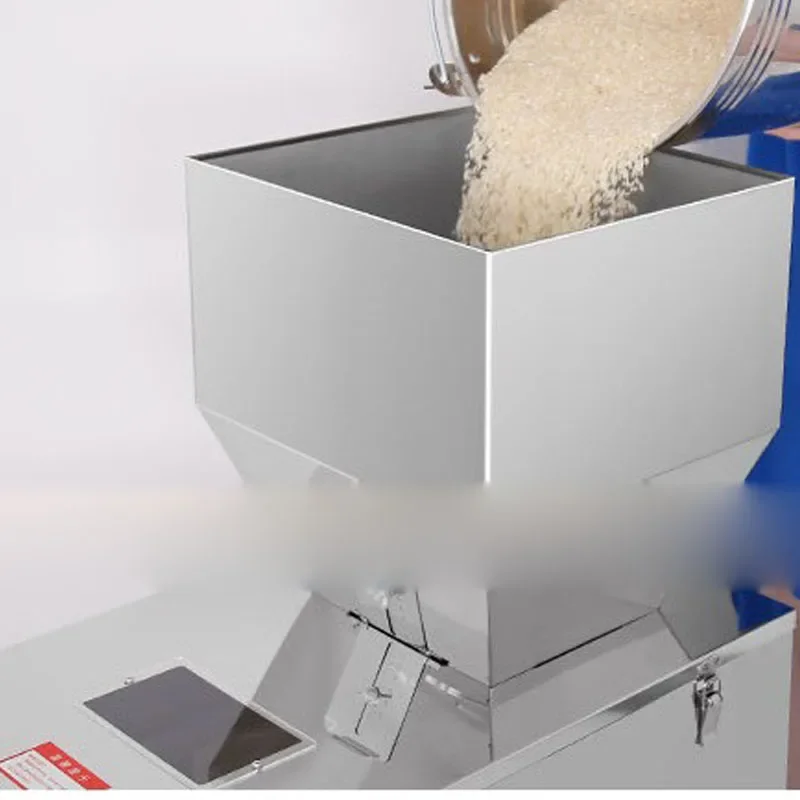 Stainless Steel Granule Powder Quantitative Filling Machine Touch Control Mobile Caster Stand Commercial Packaging Customized