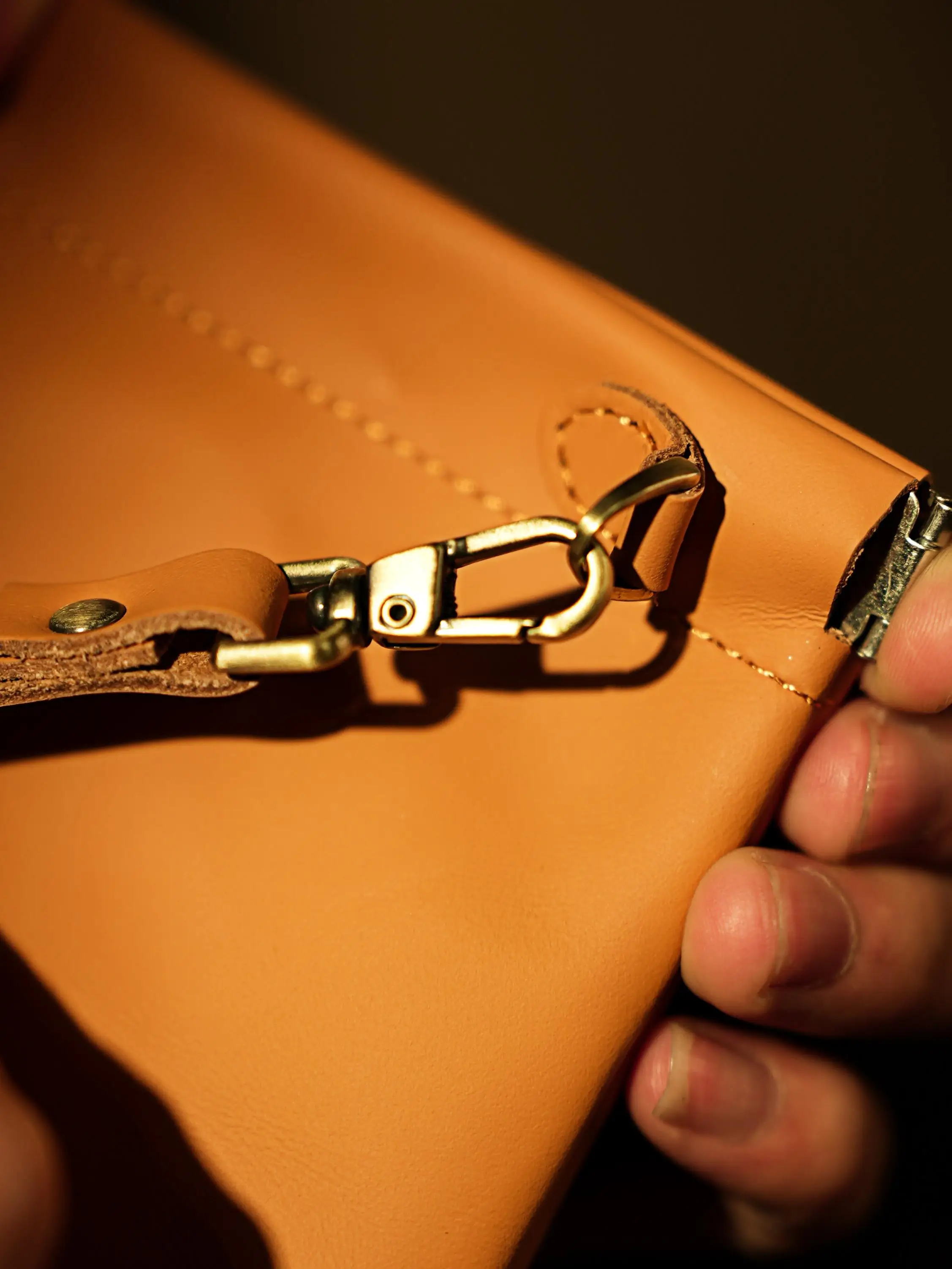 Handmade vegetable-tanned cowhide coin purse mini coin pouch lipstick holder key pouch