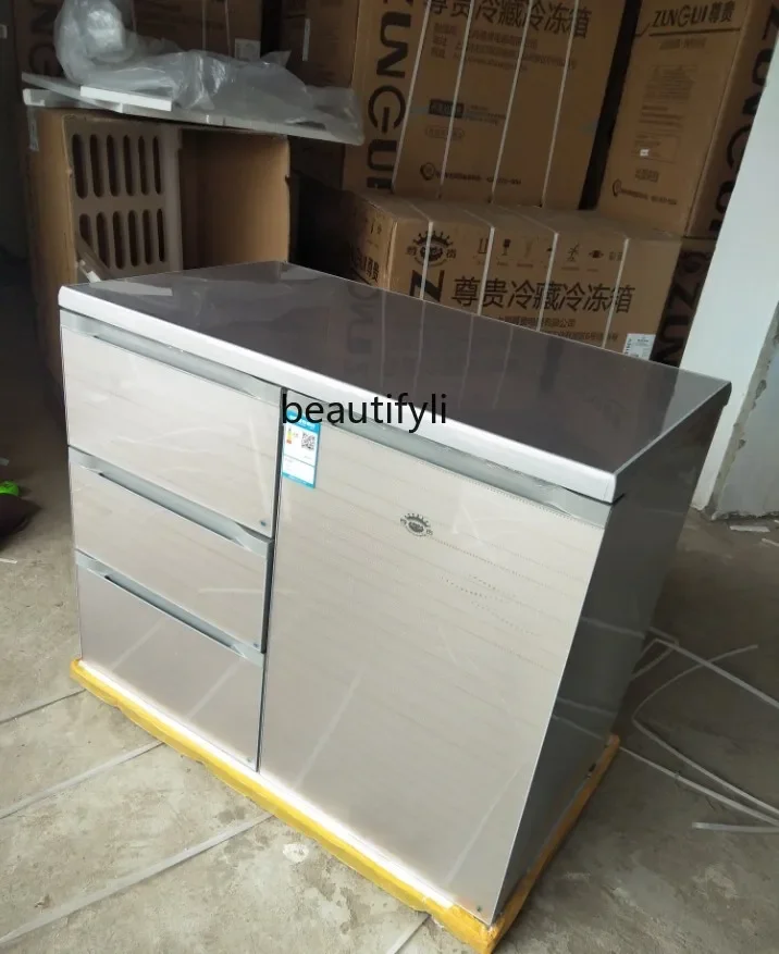A61 BCD-210CV درج دفع وسحب أفقي مميز ثلاجة منزلية صغيرة قصيرة