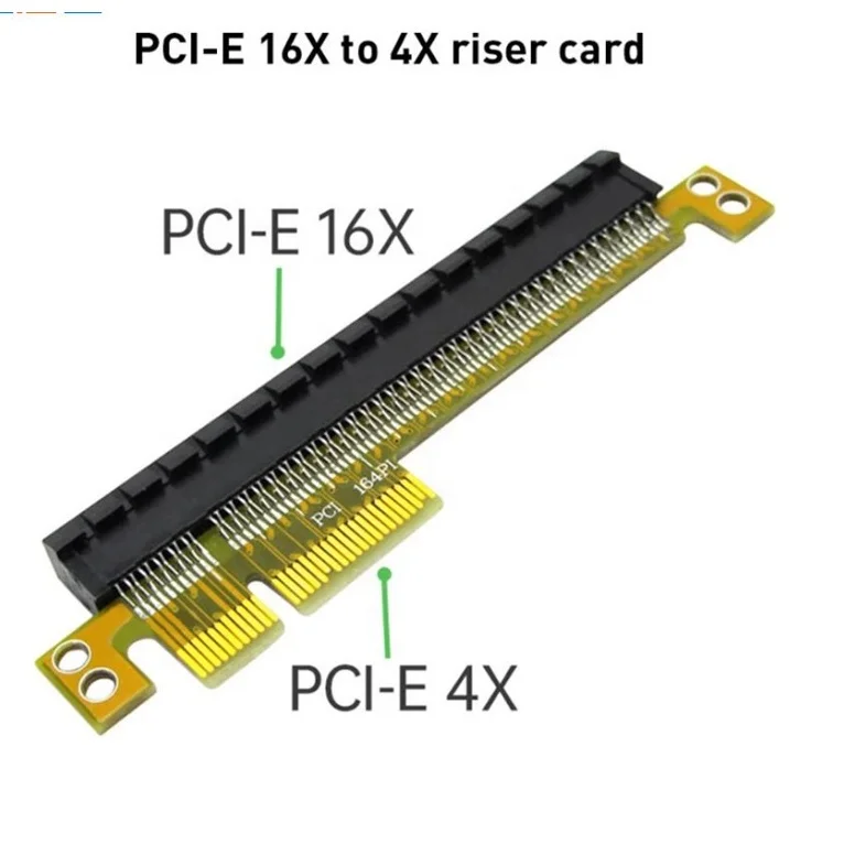 PCI-E X4 Male to X16 Female Slot Adapter Converter Riser Card for Graphics Card GPU