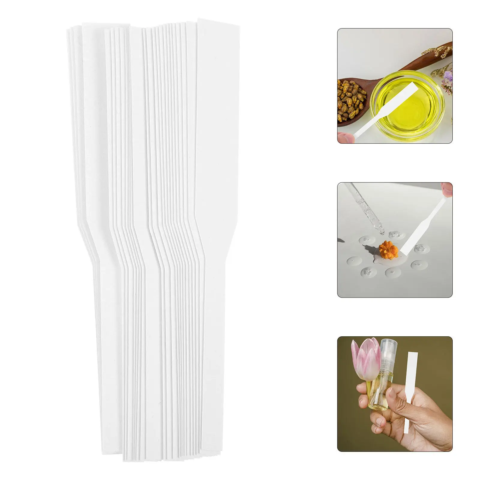 

100Pcs Perfume Tester Strips Paper Disposable Portable Professional Fragrance Strips for Cosmetics Store Home Aromatherapy