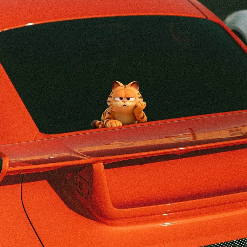Adesivos de Carro Garfield Anime: Engraçados, Fofos e Kawaii para Cobrir Arranhões e Decorar Janelas de Carros – Atacado