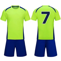 Nuovi kit da calcio per bambini 2 pezzi maniche corte per bambini allenamento giovanile e competizione per bambini maglia da calcio Jearsey Shirt