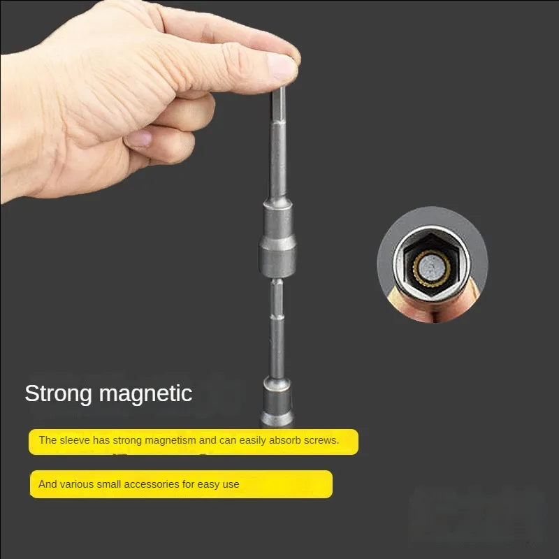 Lixiu 100mm HEX impact socket set extended socket strong magnetic and deepen Inner hexagon screwdriver screwdriver bit set