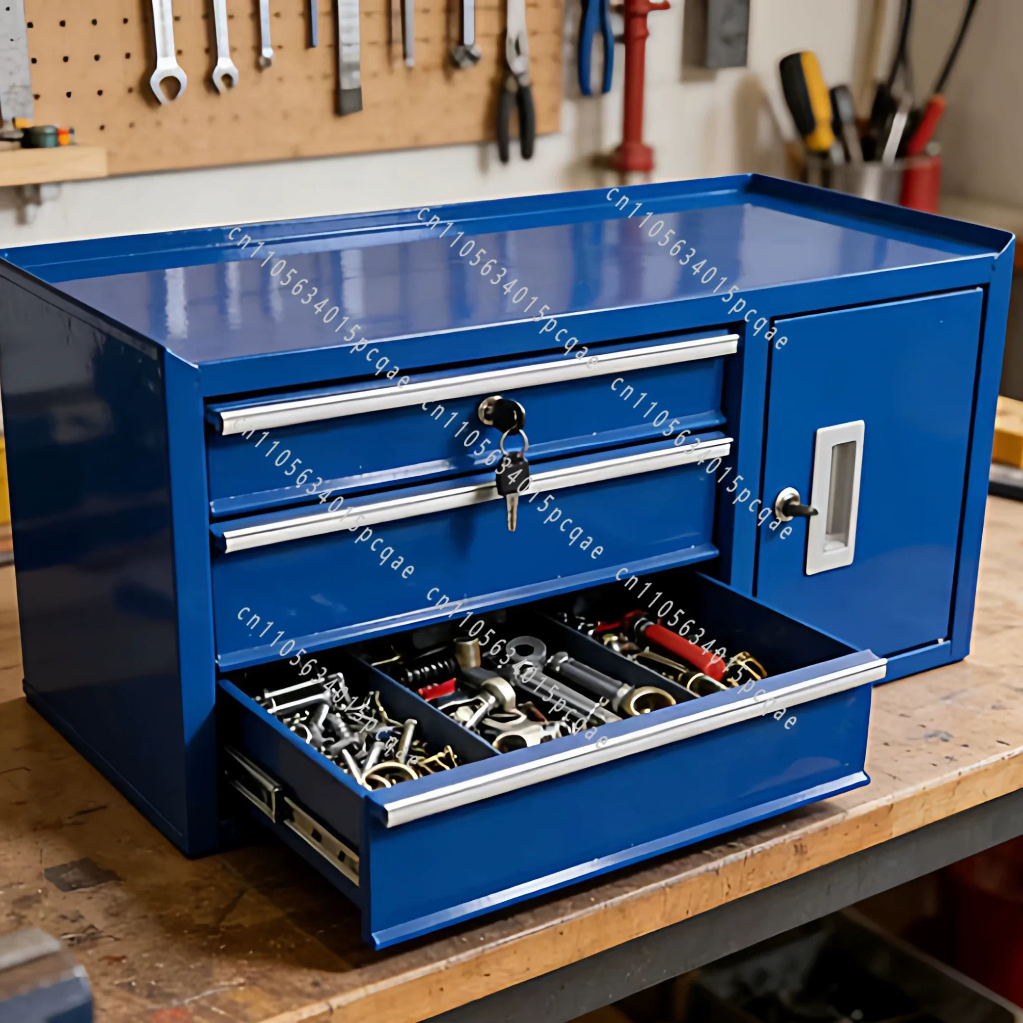 Multi-purpose Iron Desktop Tool Cabinet Metal Storage Box For Workshop Office Assembly Line Use