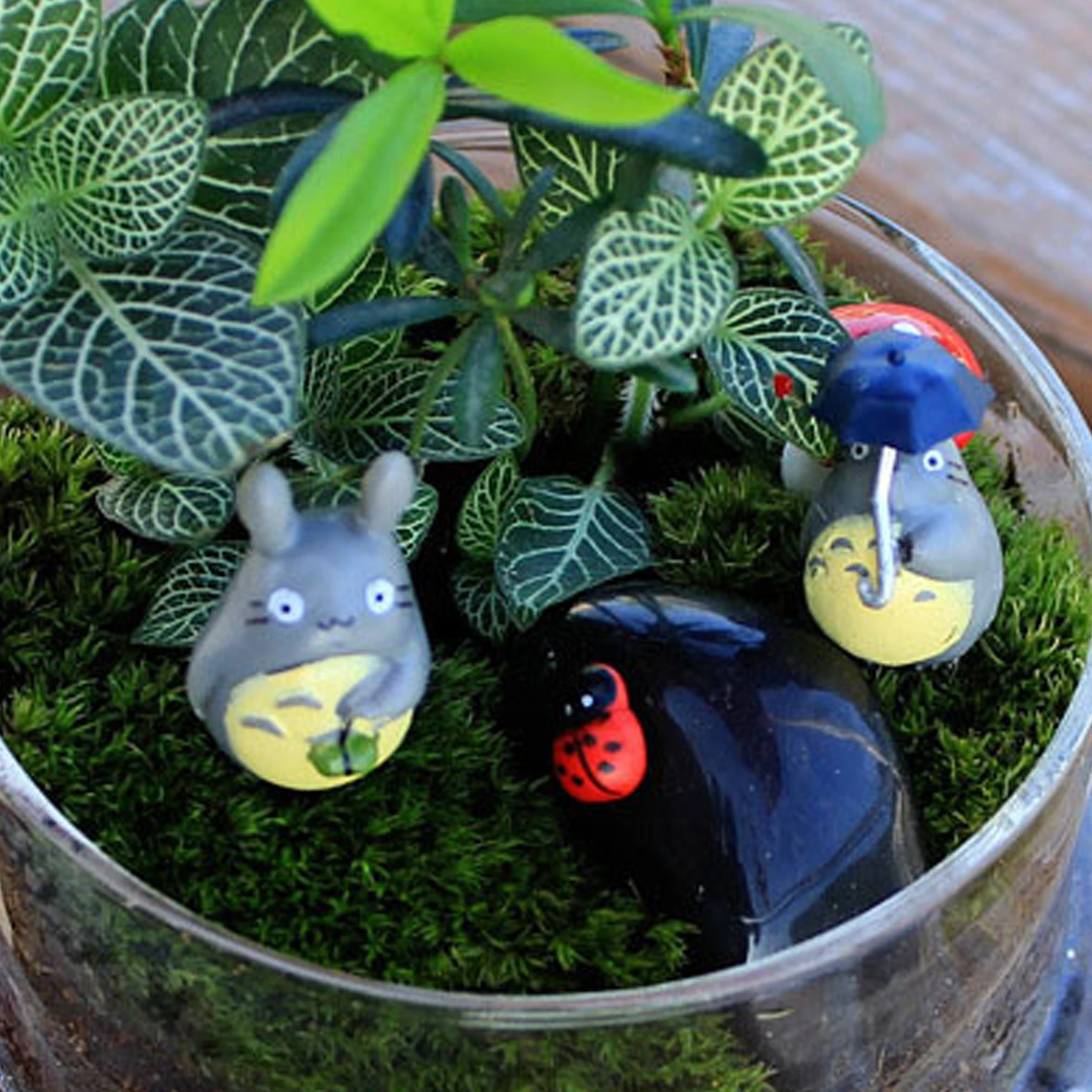 5/12pcs Anime Miyazaki Hayao Series Totoro Figure Mini Statue Cute Toys Room Ornaments Pvc Figures Toy Kid Gifts Collecctibles