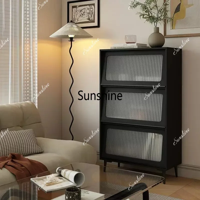 Vintage-Style Standing Cabinet, Vintage-Style Home Living Room, Small Apartment Side Cabinet, Storage CabinetTJ