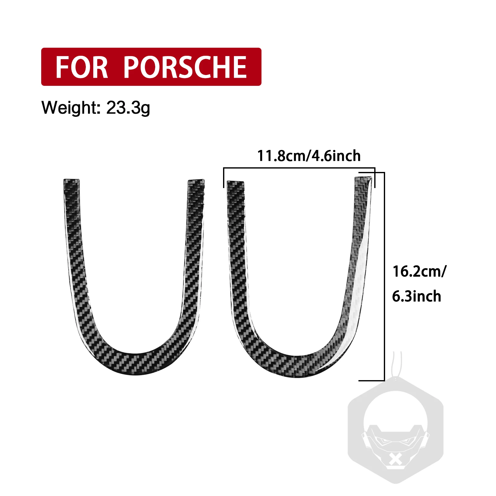 Dashboard Speedometer Side Frame Interior Cover Trim Modified Car Accessories For Porsche 911 992 2019—2024 Carbon Fiber Sticke