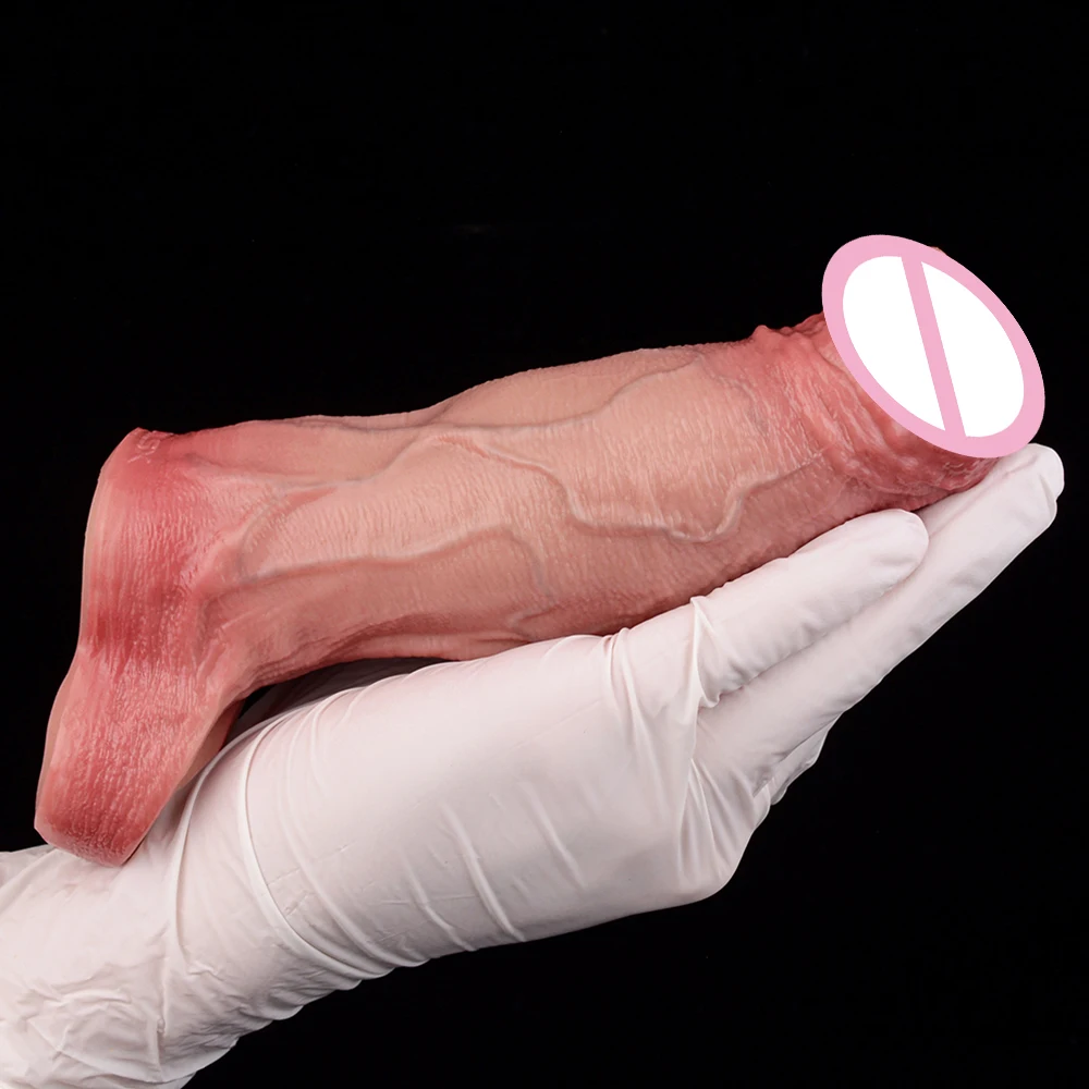 ORALSX واقعية الجوف دسار غمد كبير القضيب كم مفتوح العضوية ديك المكبر الذكور غطاء الديك لعبة الجنس قابلة لإعادة الاستخدام للرجال الكبار