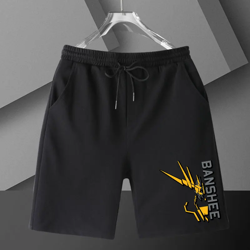 

Mobile Suit Gundam Peripheral Shorts Barbatos Banshee Anime II Men and Women High Quality Fashion Casual Shorts
