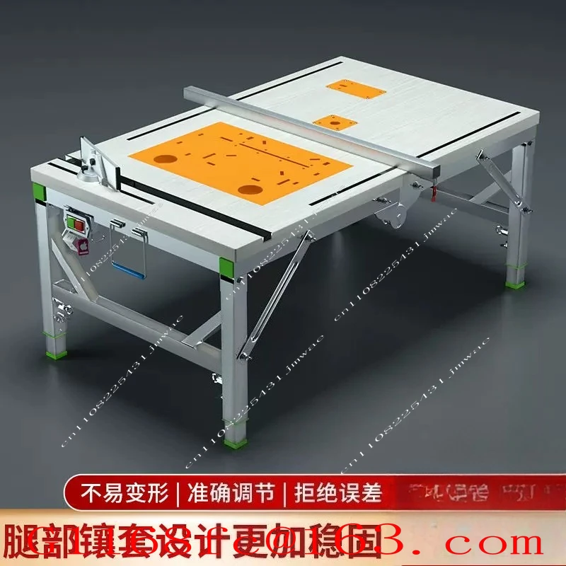 New Small Folding  Portable Woodworking Electric Saw 80*120cm DIY Lifting Work Saw Table