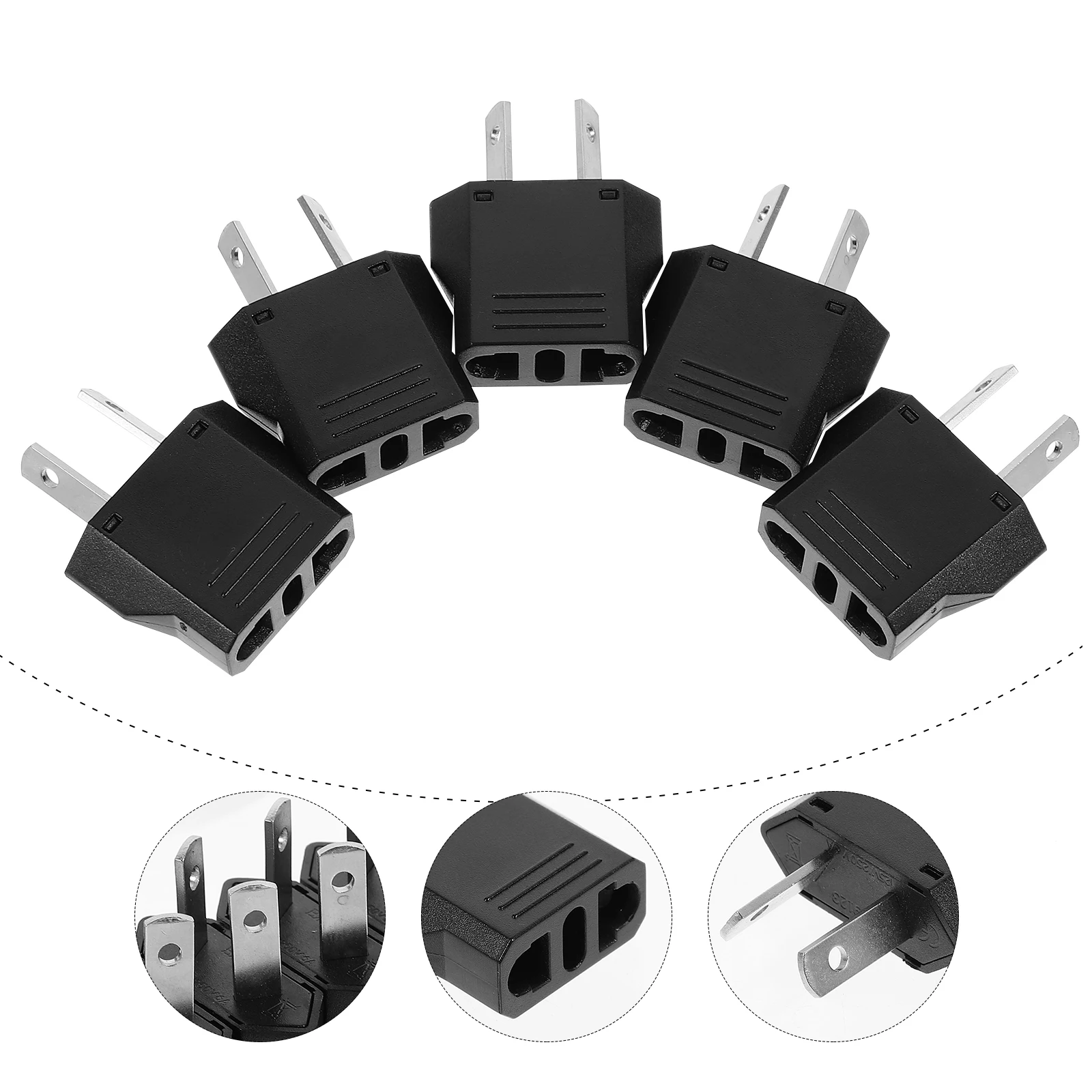 

5pcs Plug Converter Adapter American to Australian Standard Power Conversion Charging Accessories Electrical Products