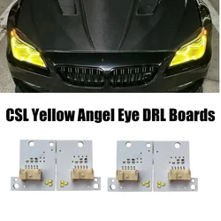 CSL Yellow DRL LED Angel Eye Boards For 2017 2018 BMW 6 Series M6 F12 F13 F06 LCI Headlight Daytime Running Lights 63117394902