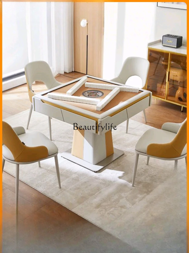 

4*Automatic mahjong machine household ultra-quiet dining table mahjong table dual-purpose