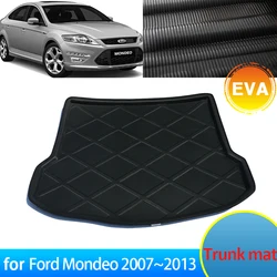 For Ford Mondeo MK4 2007~2013 4th gen 2012 2011 2010 2009 Accessorie Car Rear Trunk Mat Floor Tray Liner Cargo Boot Carpet Parts