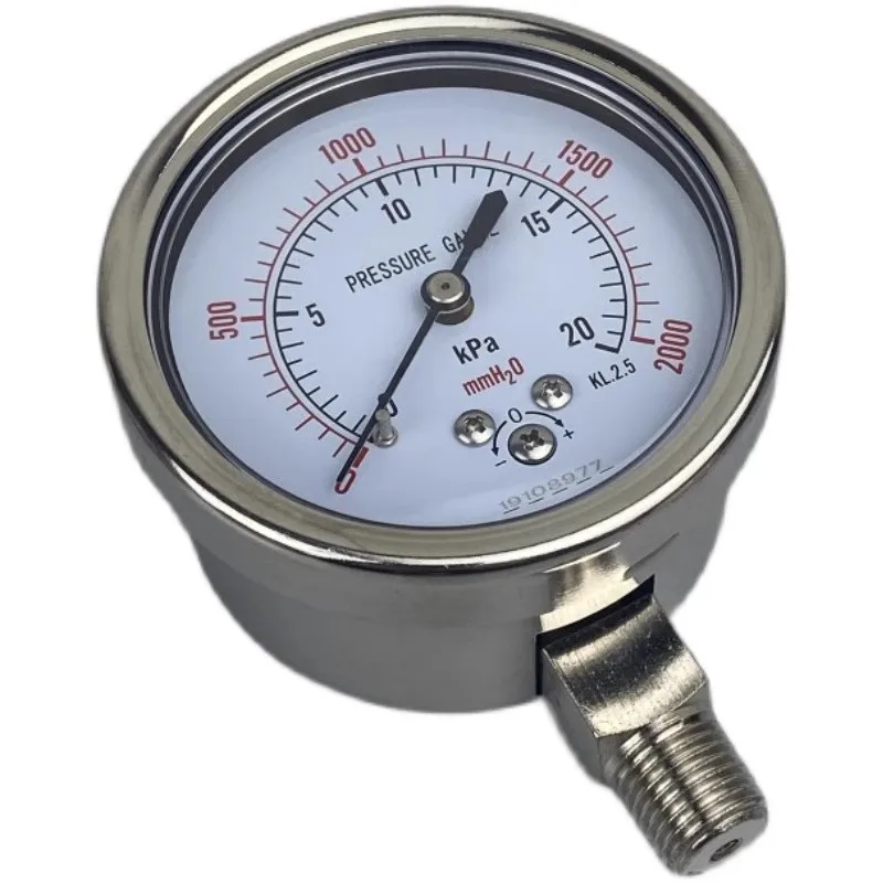 mmH2O Kpa  -40~0kpa 0-2.5kpa ...pressure gauge 0-10kpa 0-15kpa 0-20kpa 0-60kpa Calibratable micro pressure meter