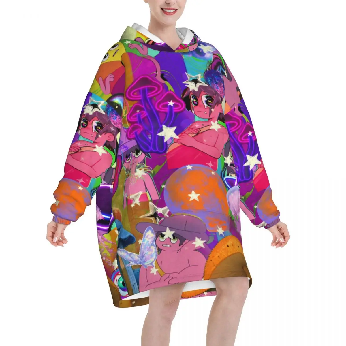 Oversized Midnights Gospes Wearable Blanket Gifts for Women Men Ultrasoft Plush Warm Sweatshirt Blankets With Pocket