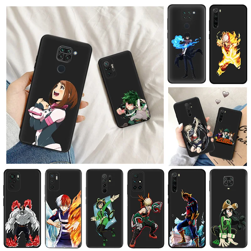 Ultra Thin Phone Case For Redmi Note 9 10 8 7 8t a3x 13 10c 10a 9a 9c 9s 10s Xiaomi 9t 10t Pro My Hero Academia Asui-Tsuyu Cover