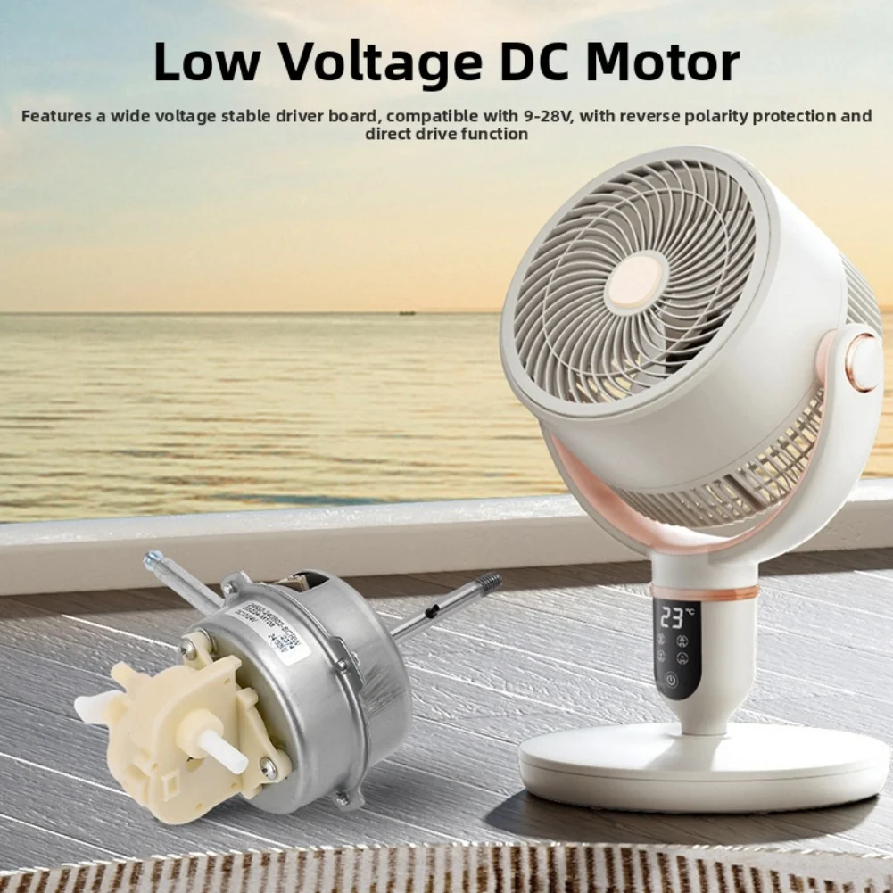 

Бесщеточный двигатель постоянного тока DC9-28V для вентиляторов, высокоэффективный, защита от обратного подключения, тихая конструкция для внутреннего использования