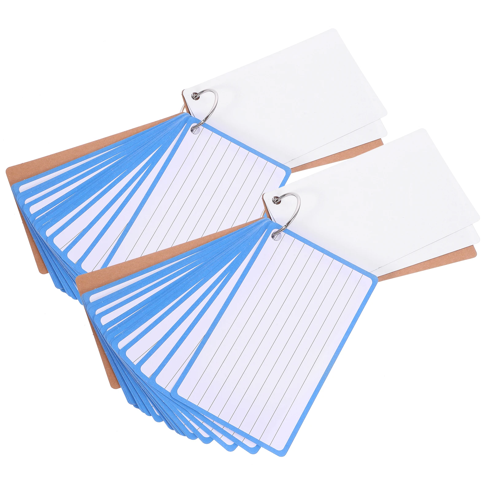 

2 Books 120 Pages Cards Blank Flashcards Daily Use Study Paper Vocabulary Planner Home Office Travel