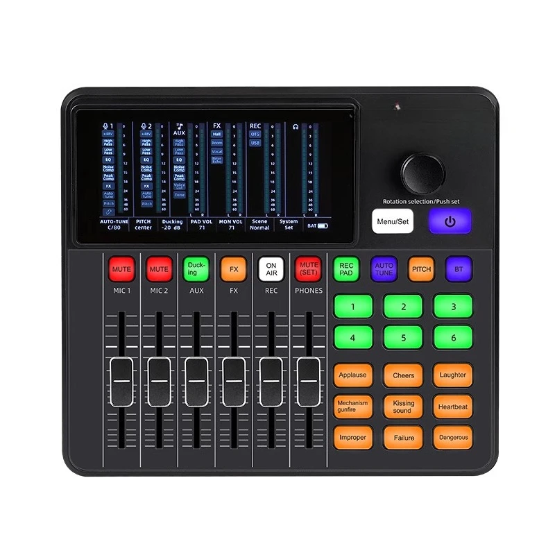 

Mobile phone live broadcast, tuning sound card, recording K singing, full set of equipment