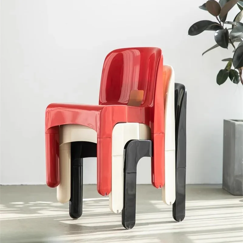 Chaises de Salle à Manger Modernes et Confortables, en Plastique, de Luxe, Style Nordique, Meuble de Cuisine