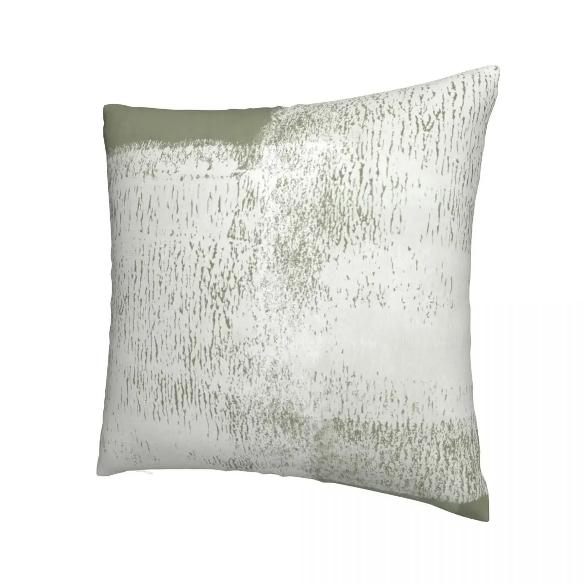 Minimal Abstract Olive Green Pattern Pillowcase Printing Cushion Cover Gift Floral Pillow Case Cover Home Zippered 45*45cm