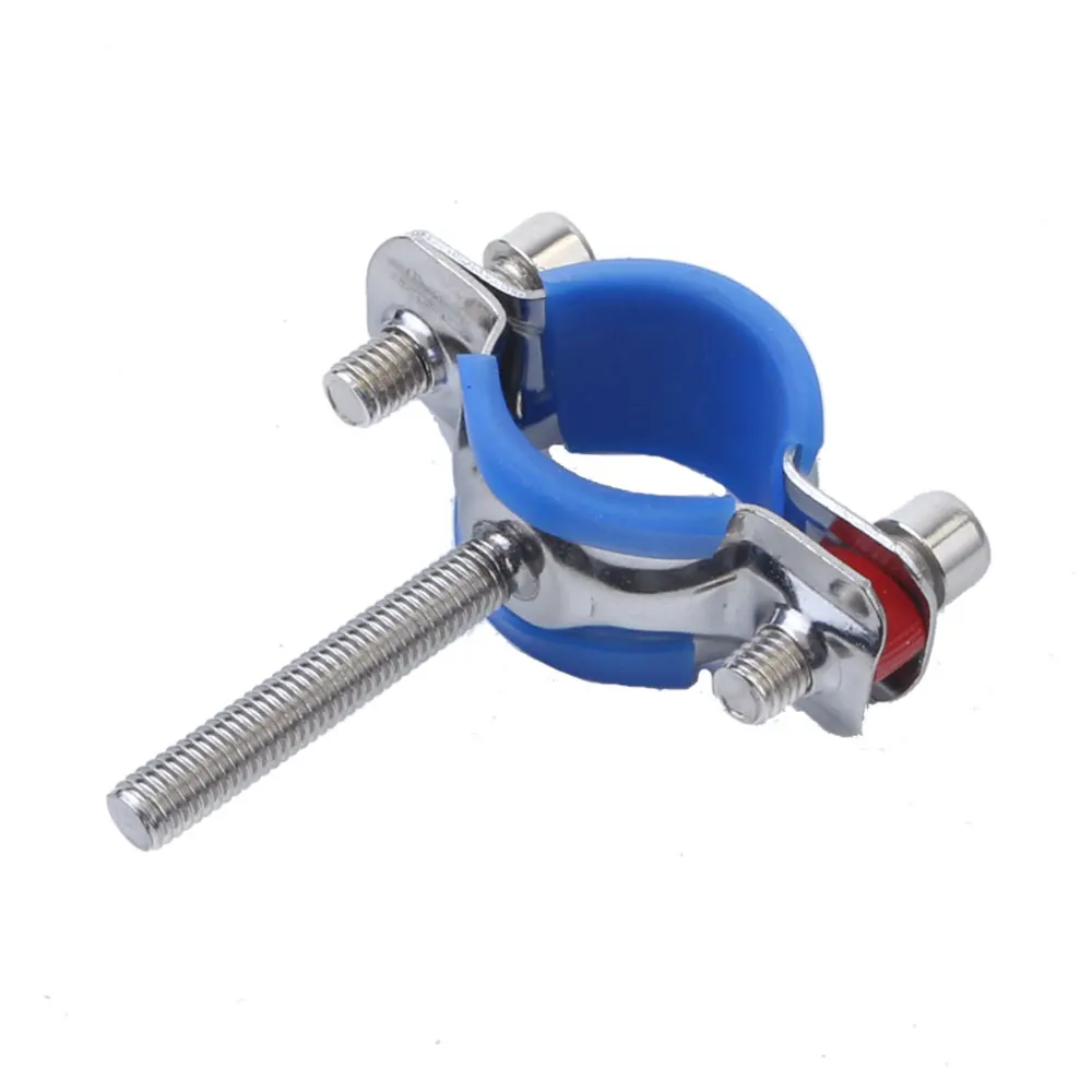 

M8 Screw Rod 50mm Fit 15-219mm OD Tube 304 Stainless Steel Pipe Hanger Bracket Clamp Suppoert Clip With Blue Case Homebrew