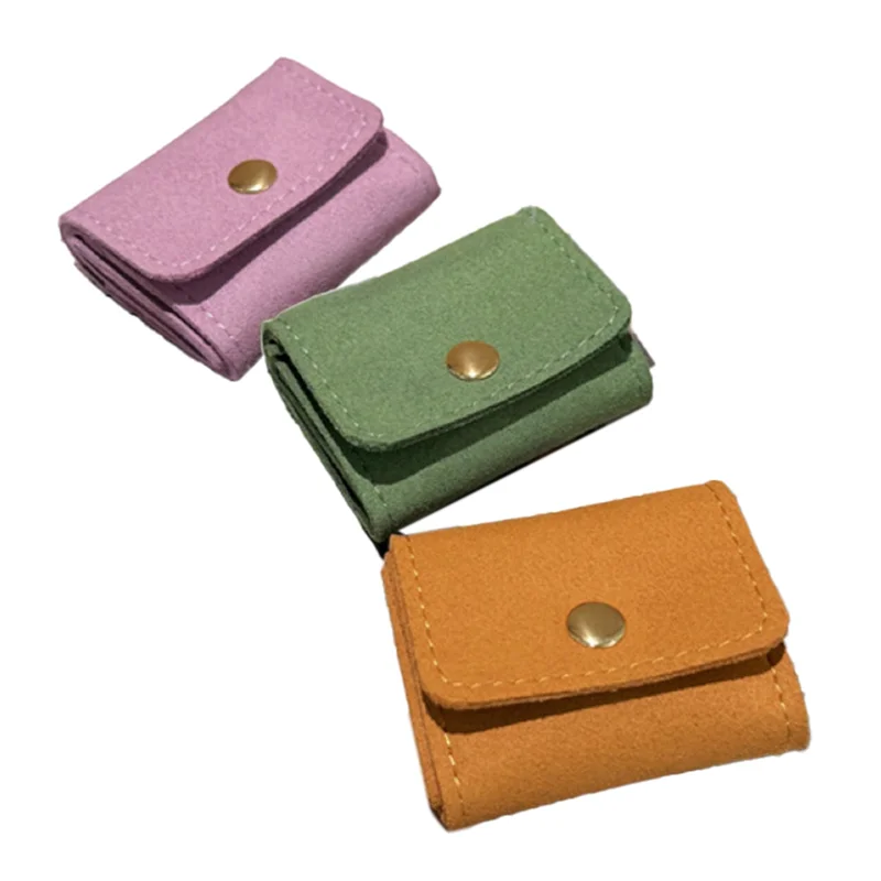 

ABP-3 шт. мини-органайзер для путешествий, портативный рулонный чехол с застежкой-кнопкой, портативные органайзеры для хранения ювелирных изделий для колец, сережек