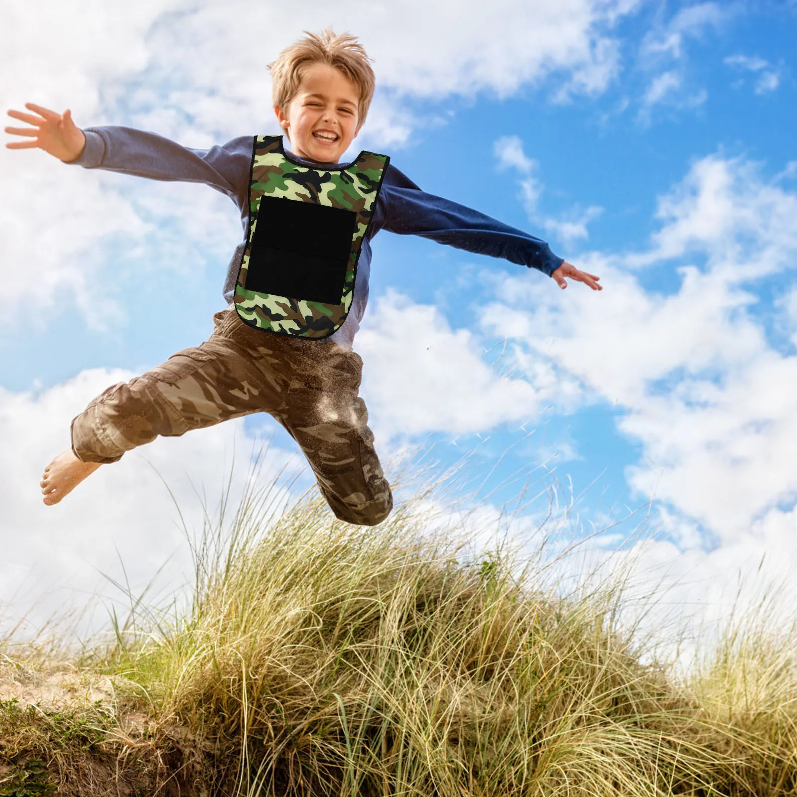 

2 Sets Sticky Vest Outdoor Parent-children Interactive Toy Ball Game Props Oxford Cloth Playing Baby