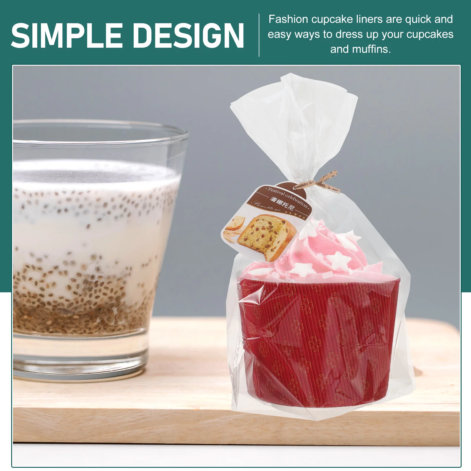 

Muffin Cupcake Liners Flexible Corrugated Cases Greaseproof Decorative Cake Cups Paper Muffin Baking Cups Wrappers Oil Resistant