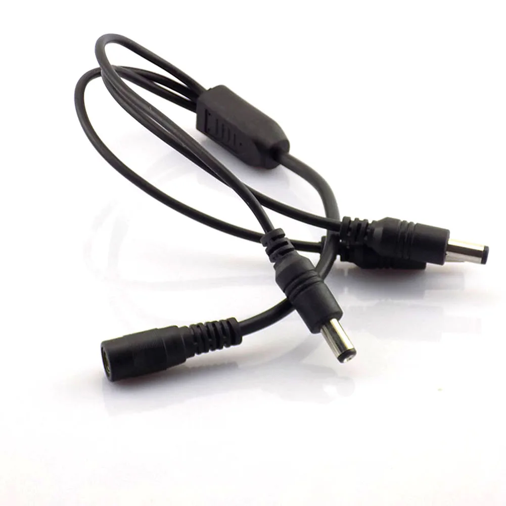 2.1*5.5mm 1 Female to 3 Male 12V DC Power Splitter Plug Cable for CCTV Security Camera Accessories Power Supply Adapter