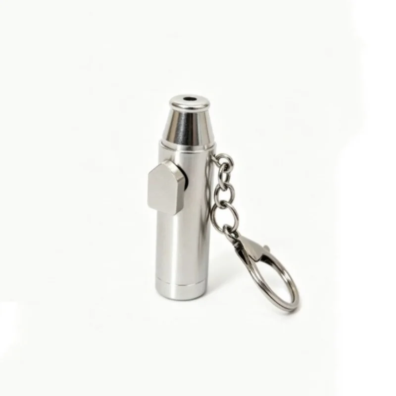 Mini-Pfefferstreuer aus Premium-Metall, SnufBullet Gewürzspender, Tragbarer Reisebehälter mit Schlüsselanhänger – Detail 5