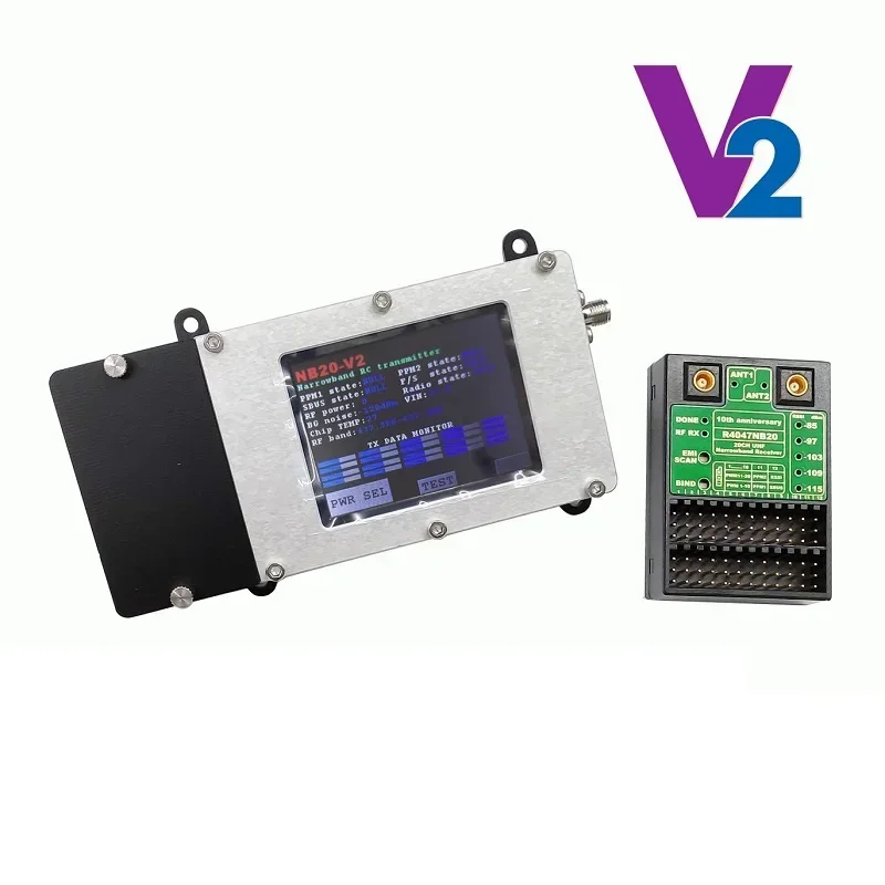 2025/V2 NUEVA VERSIÓN RMILEC NB20 V2 SISTEMA UHF LRS DE 20 CANALES/4047NB20 Control remoto Sistema de alcance extendido 20 km de larga distancia