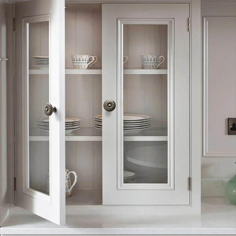 Bronze Drawer Bookcase Wine Cabinet Cupboard Closet Door Pulls Antique Zinc Alloy Furniture Kitchen Drawer Handles Dresse Knobs