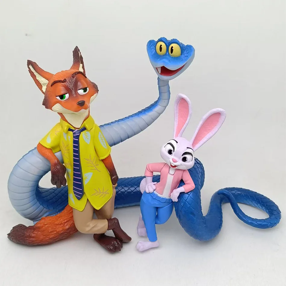 Quente 2025 zootopia animais figura de ação brinquedos coelho judy hopps raposa nick wilde filme crianças presente coleção figuras