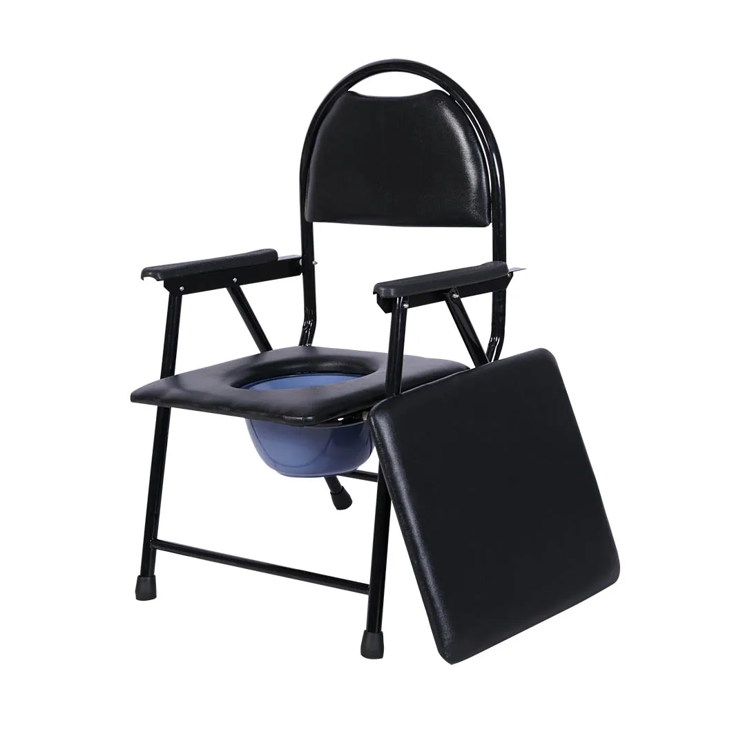 

Hospital Portable Folding Handicapped Adult Toilet Potty Commode Chair