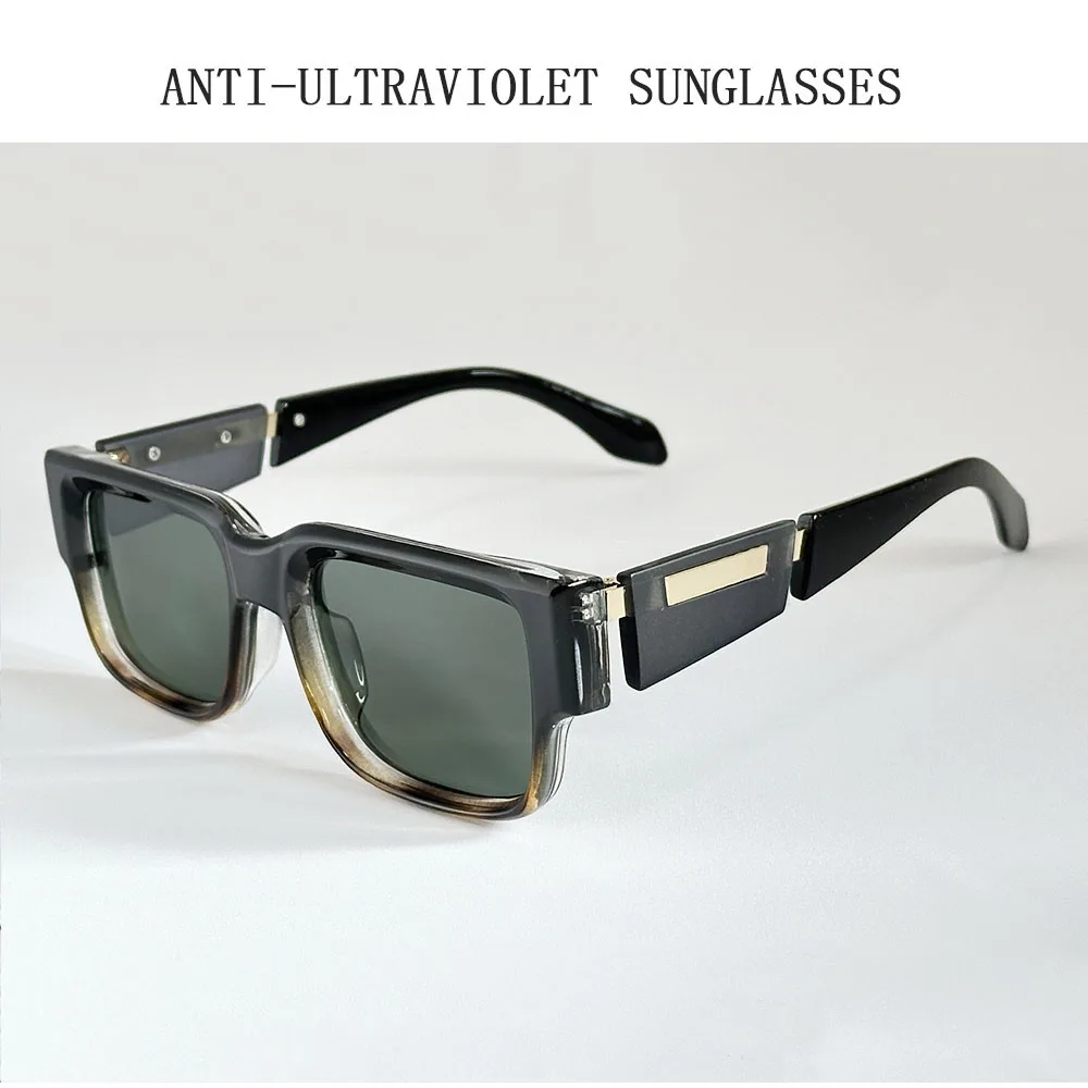 Neue Quadrat Sonnenbrille Männer Luxus Sonnenbrille Frauen Vintage-Mode Gläser Sommer Urlaub Gafas De Sol Hombre Lunette Soleil Femme – Detail 8