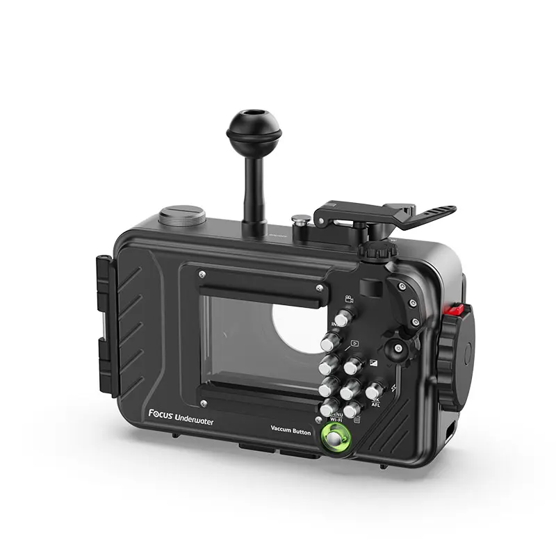 Weefine Olympus TG5 WFH TG6 Pro مبيت كاميرا مقاوم للماء فراغ سبائك الألومنيوم حافظة كاميرا الغوص تحت الماء التصوير #5