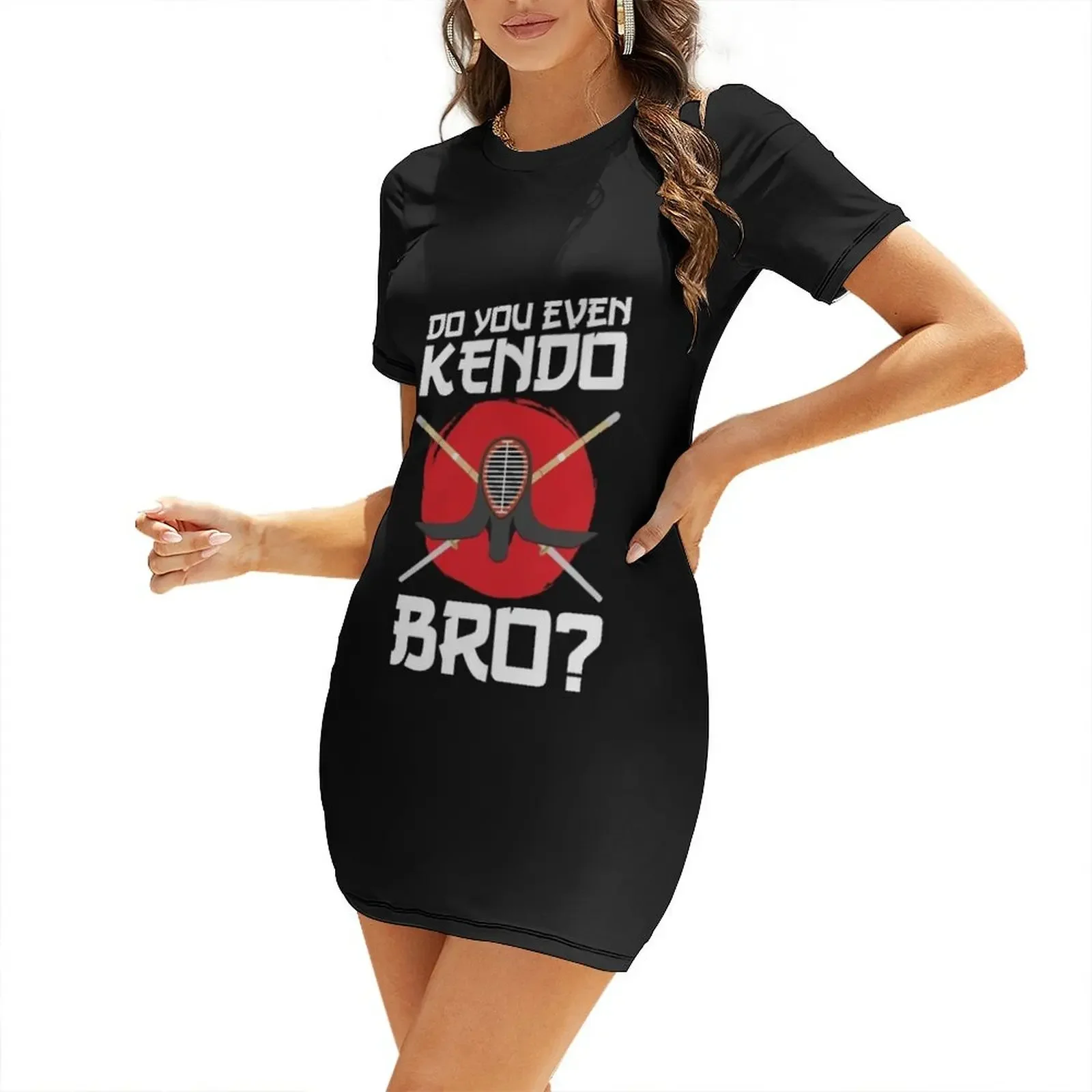 

Kendo Gifts Funny Saying Do You Even Kendo Bro Short-Sleeved Dress dress for woman birthday dress for women