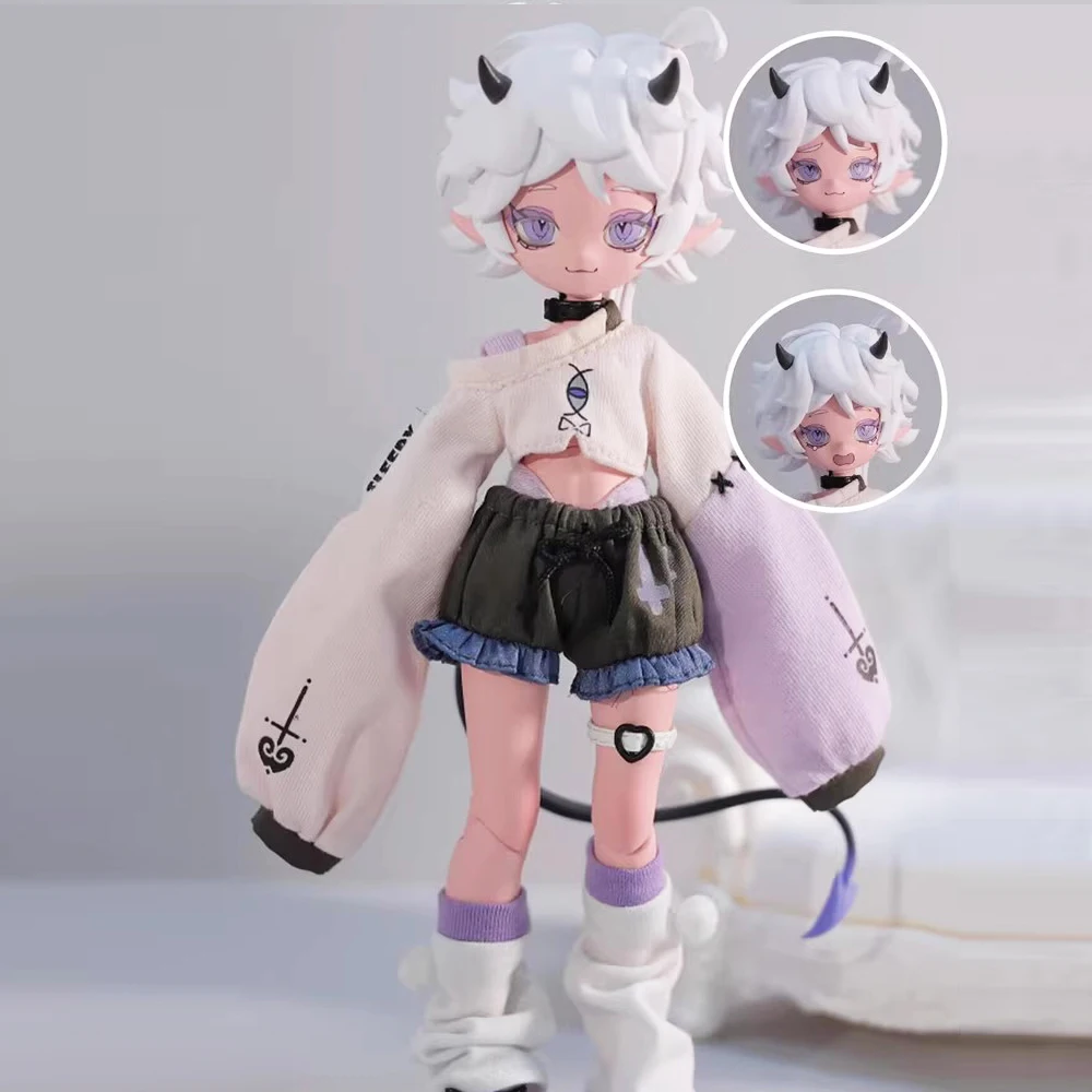 متوفر في المخزون قرون الشيطان الأصلية Bjd صندوق أعمى 1/8BJD دمية متحركة حلية لعبة عصرية إبداعية دمية رائعة هدايا للأولاد والبنات