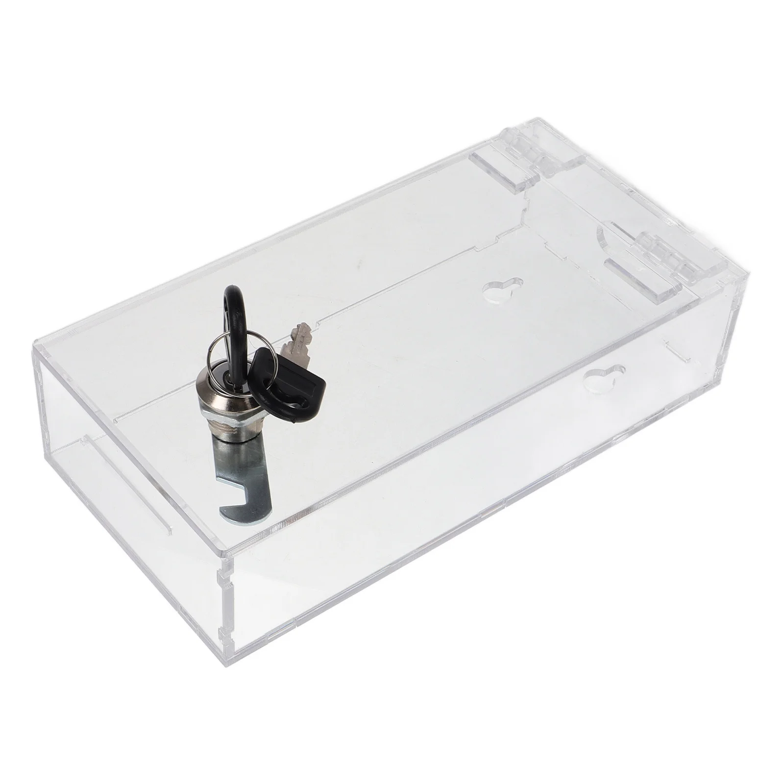 Transparent Storage Box 1 Layer Acrylic Phone Locker Cable Outlet Cover Cell Phone Case Lightweight Portable Focus Helper