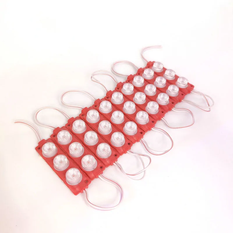 DC12V 20Pcs 3W LED Module with Injection lens SMD2835 3LEDs/pc Advertisement Design Led Lighting Module High Bright Modules